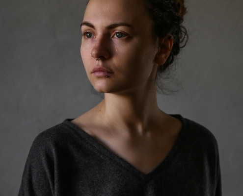 Traurige Frau